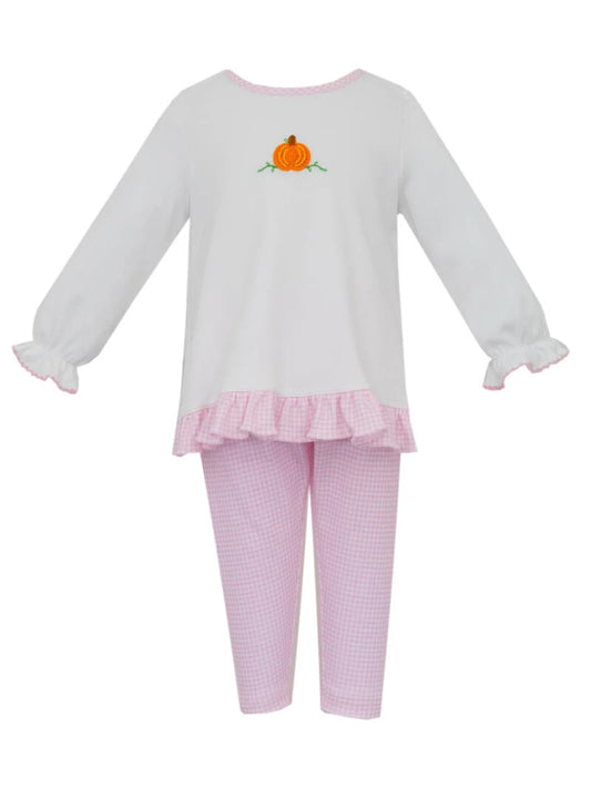 Pink Knit Gingham Tunic Set | Pumpkin