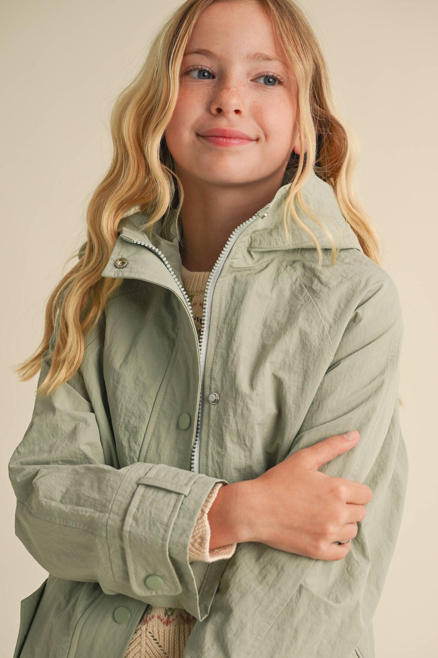Tween Girls Lightweight Long Parka