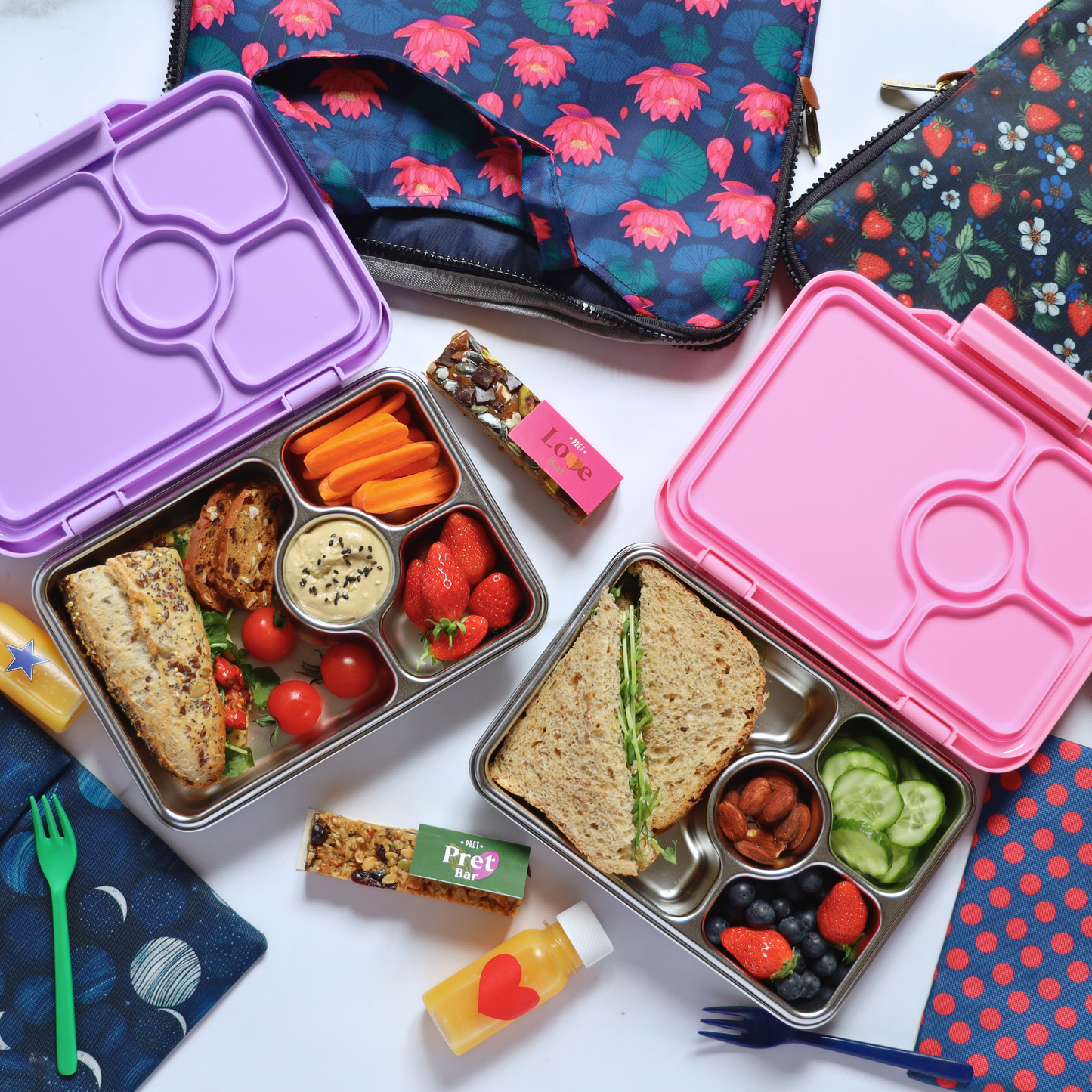 Yumbox Prêt – Leakproof Stainless Steel Bento | Versailles Pink