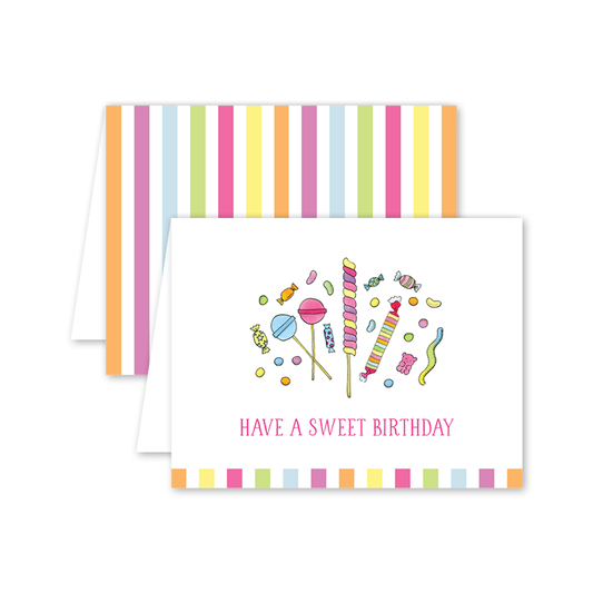 Colorful Candy Birthday: Single Card