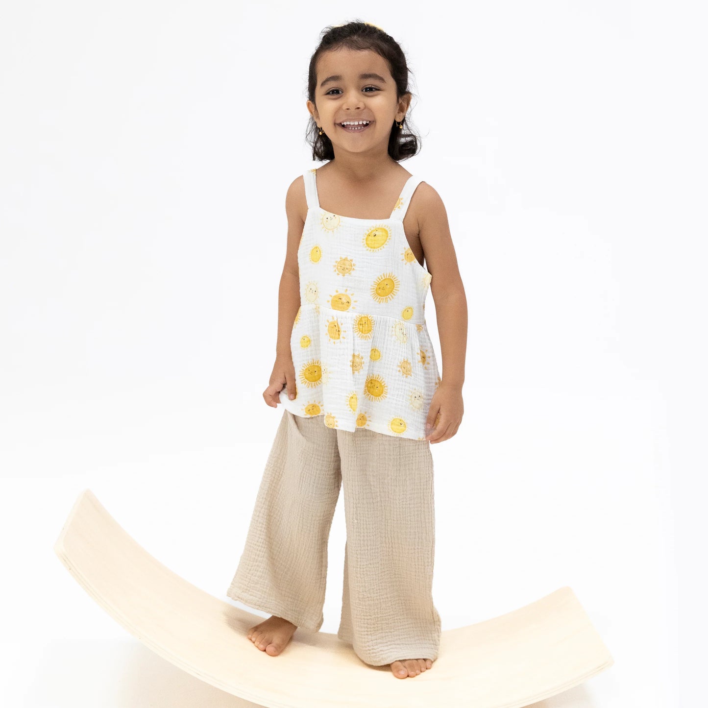 Peplum Tank with Wide Leg Pant | Happy Suns