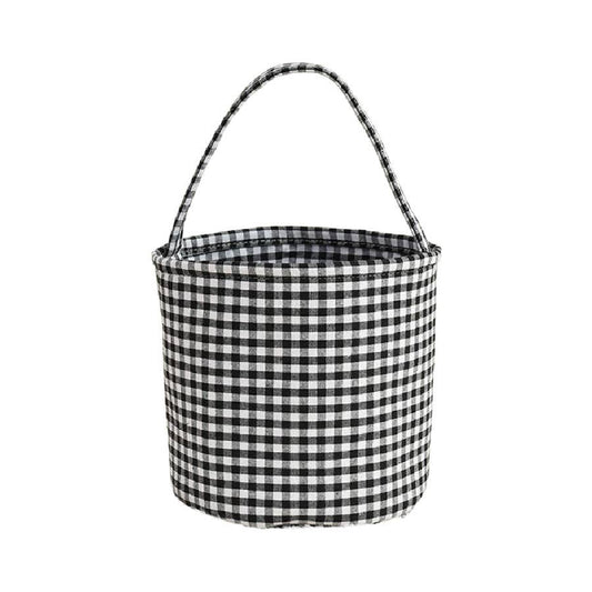 Basket Tote | Black Check