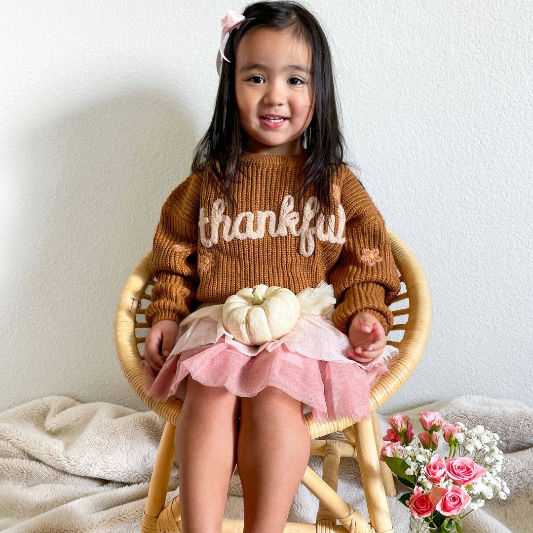 Thankful Thanksgiving Knit Sweater
