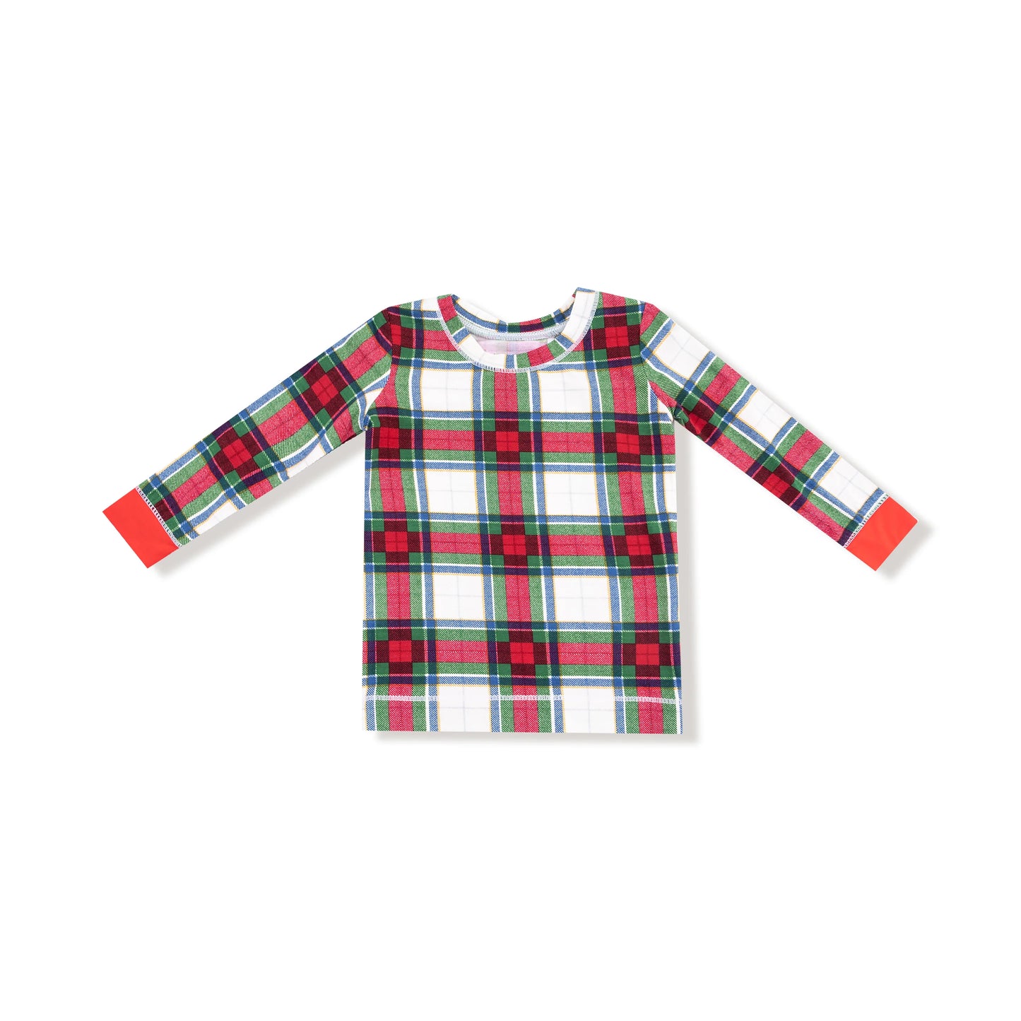 Lounge Wear Long Sleeve Set | Holiday Plaid