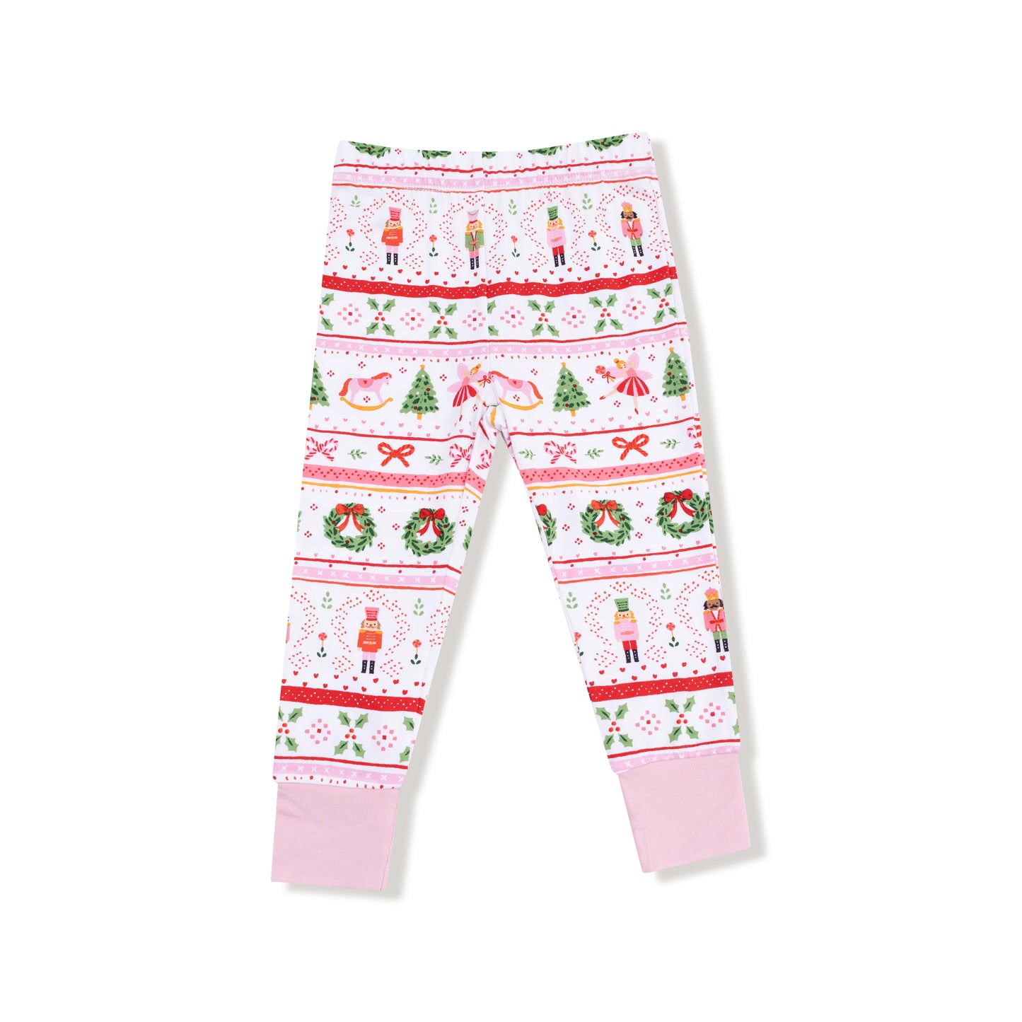 Loungewear Long Sleeve Set | Sugar Plum Fairy Pink Nutcracker Fair Isle