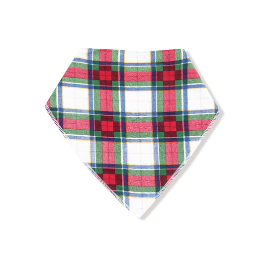 Bandana Bib | Holiday Plaid
