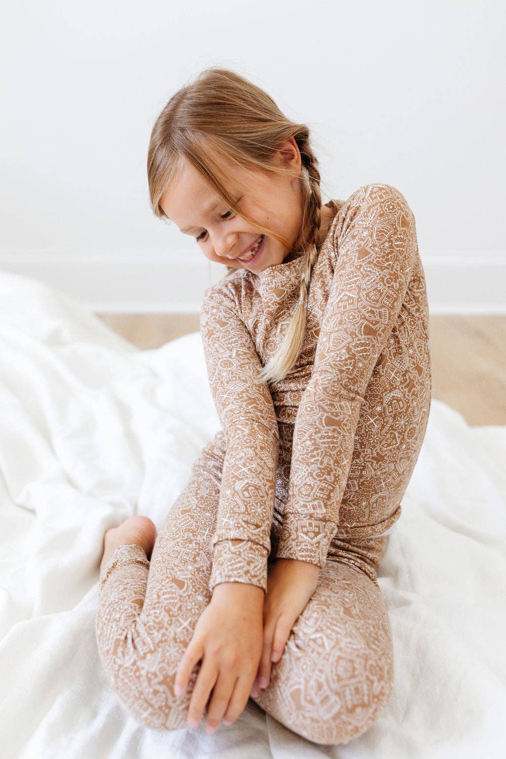 Plain Jane PJ Set in Gingerbread: 2