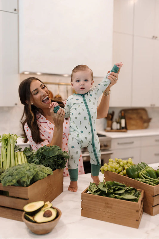 All the Greens Bamboo Zipper Romper