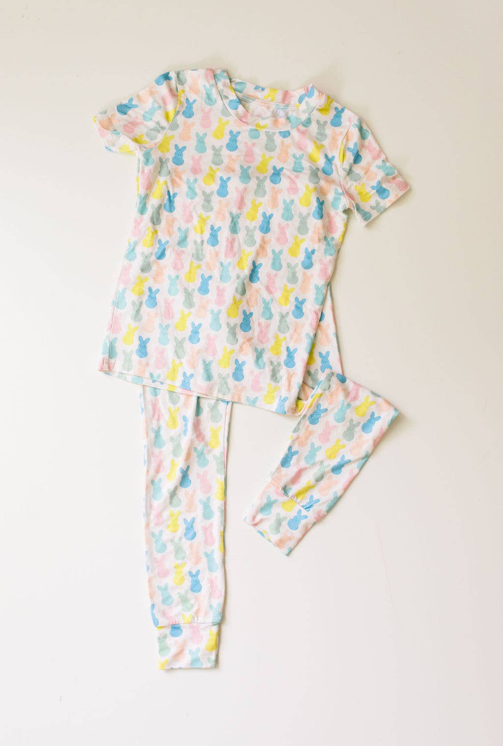 Short Sleeve Bamboo PJ | Marshmallow Bunny