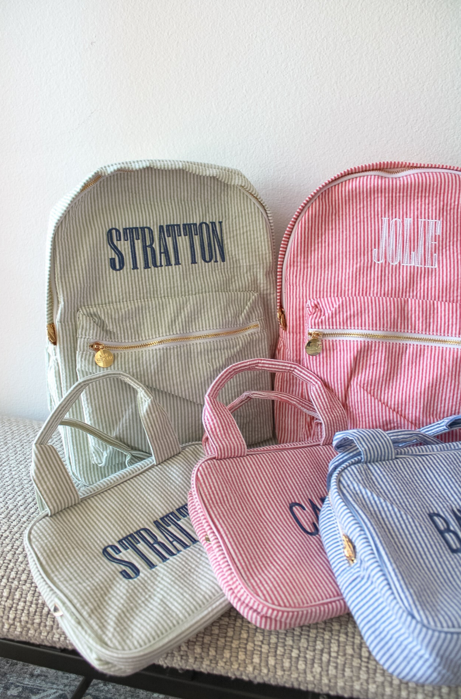 Insulated Lunchboxes: Green, Navy, Grey Colorblock