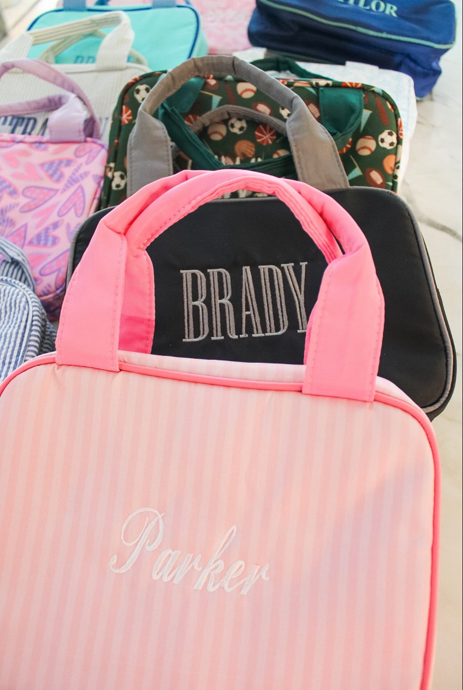 Insulated Lunchboxes: Black + Grey Colorblock