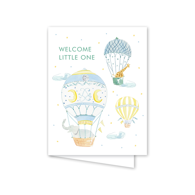 Balloon Festival Card: Single Card