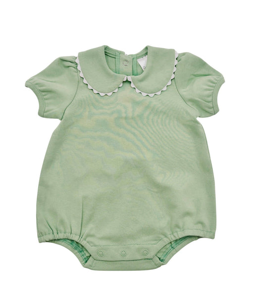 Scalloped Collared SS Bubble | Light Green
