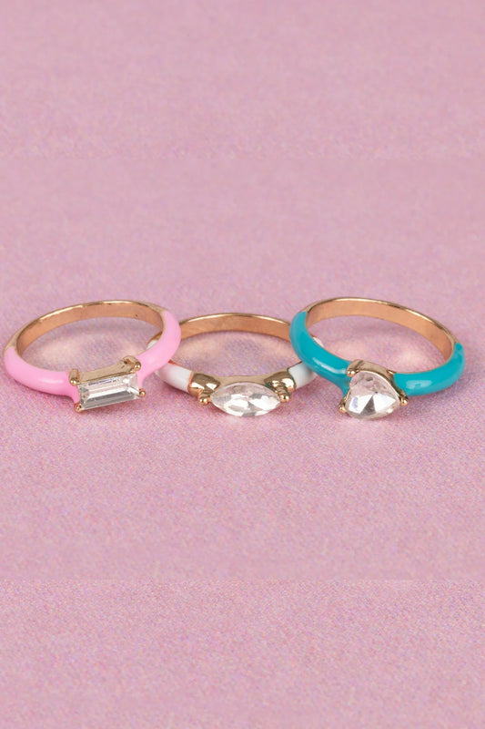 Boutique Chic Crystal Cool Rings