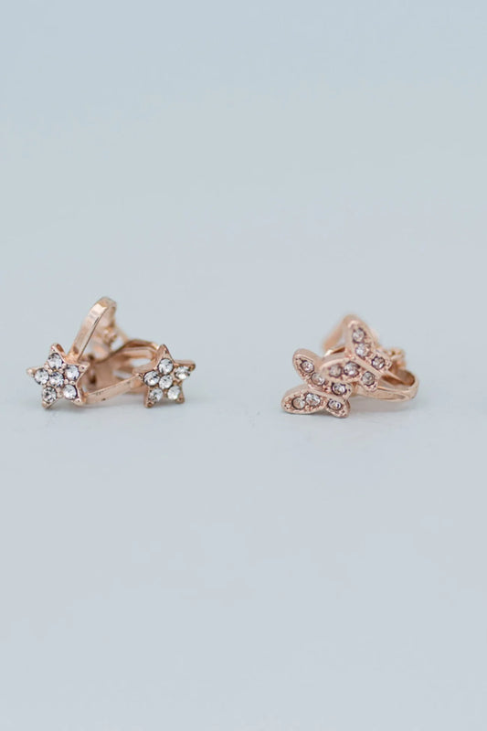 Boutique Dazzle Clip On Earrings
