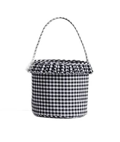 Basket Tote | Black RUFFLE