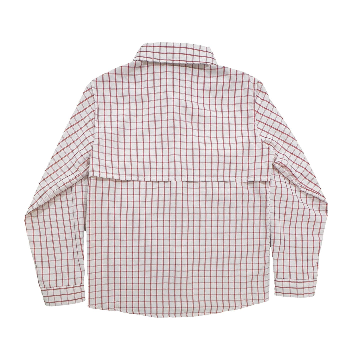 Flagler Fishing Shirt | Red & White Plaid