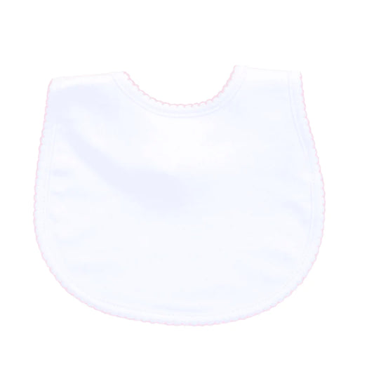 Magnolia Baby Bib Pink Trim