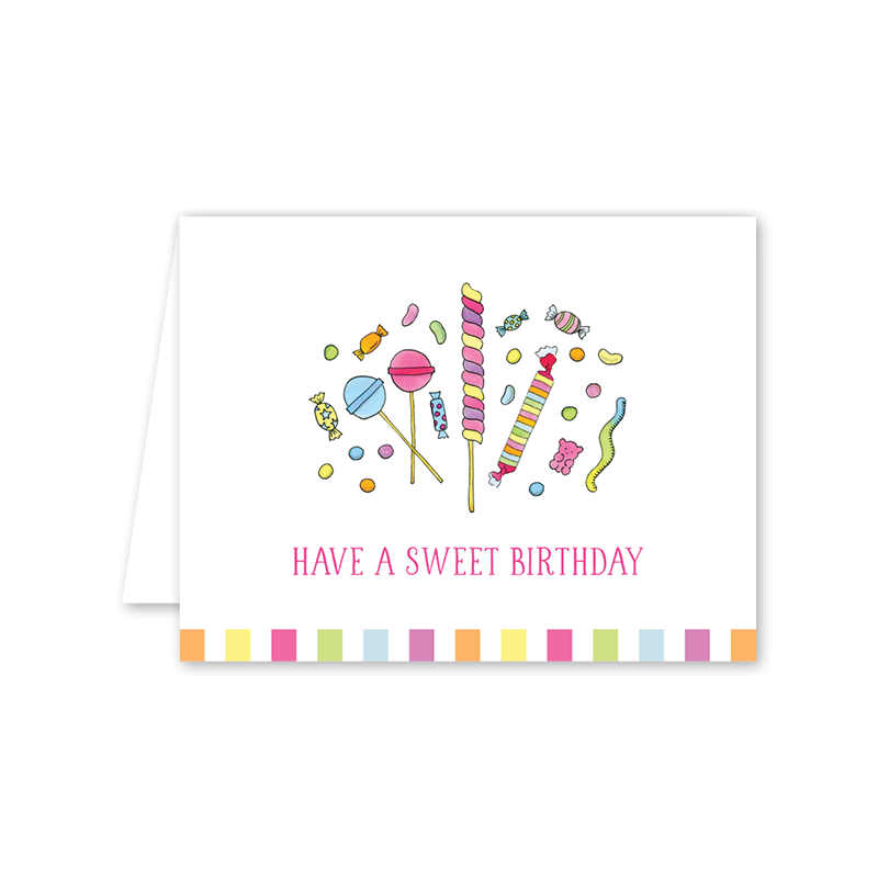 Colorful Candy Birthday: Single Card