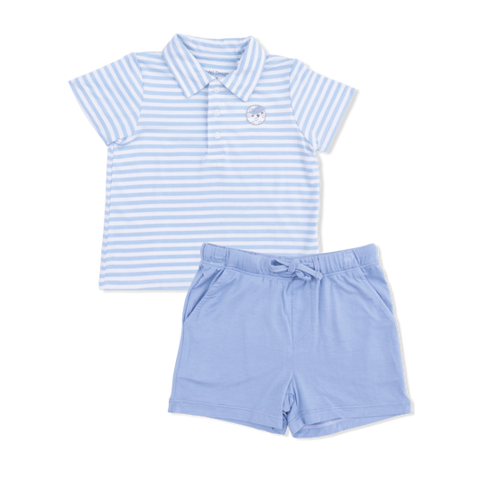 Polo with Casual Short | Striped Golf