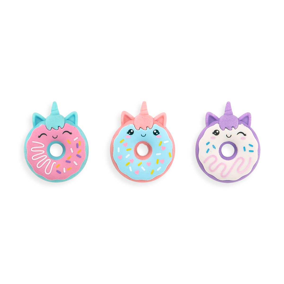 OOLY - Magic Bakery Unicorn Donuts Scented Erasers - Set of 3