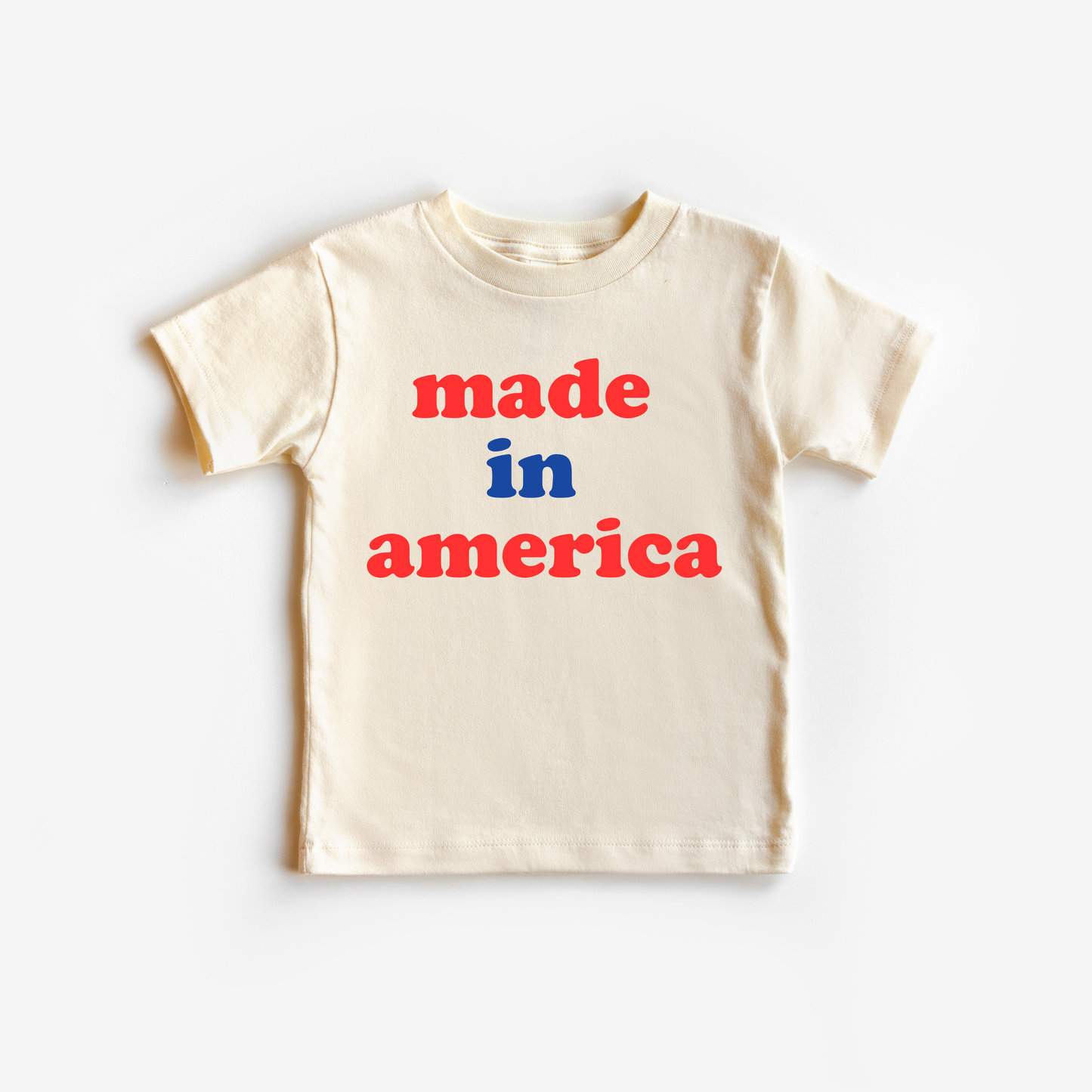 Made in America Shirt | Red and Blue Mix Natural