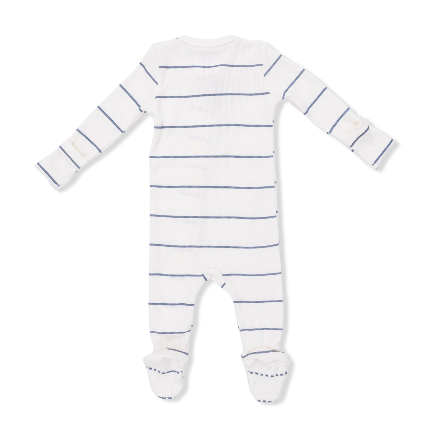 2 Way Zipper Footie | Vintage Stripe