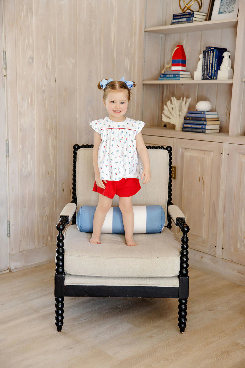 Shipley Shorts | Richmond Red and Worth Avenue White