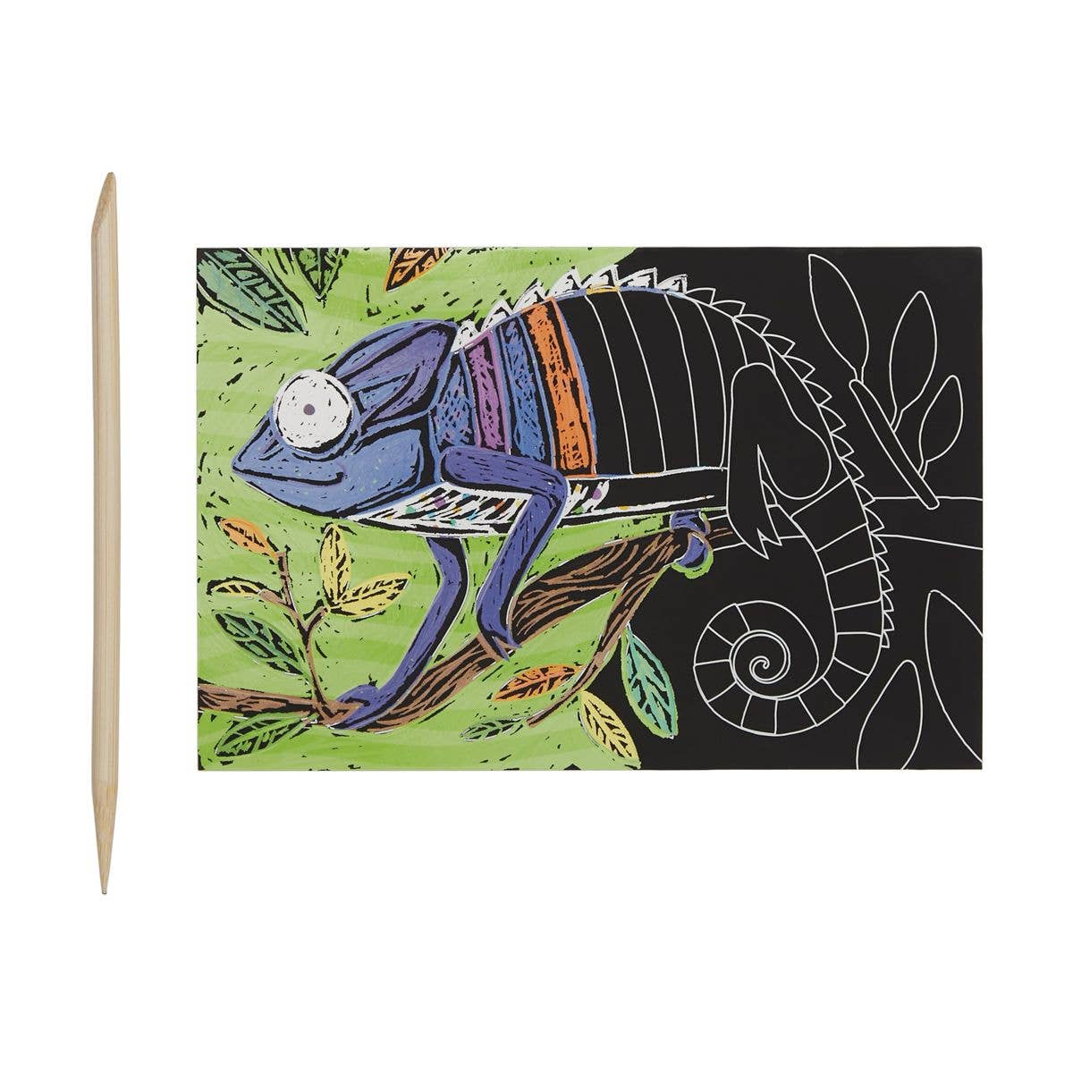 OOLY - Mini Scratch & Scribble Art Kit: Jungle Fun