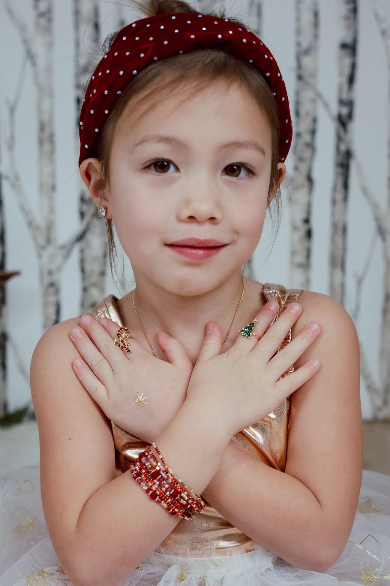Boutique Red Ruby Bracelet Set