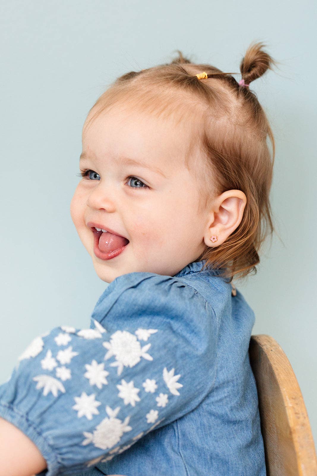 Petite Flower: Pink Earrings