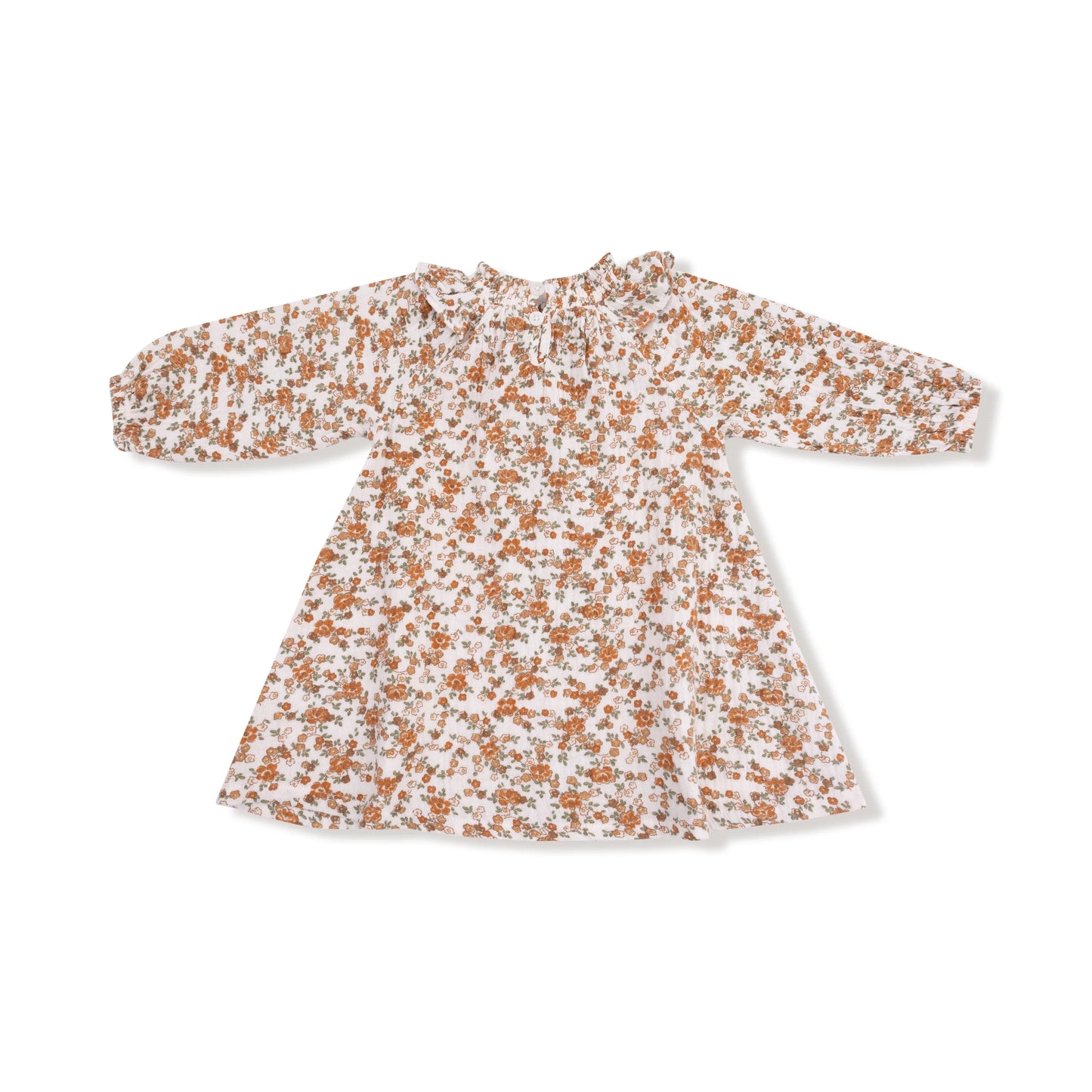Ruffle Smocked Neck Dress | Prairie Calico