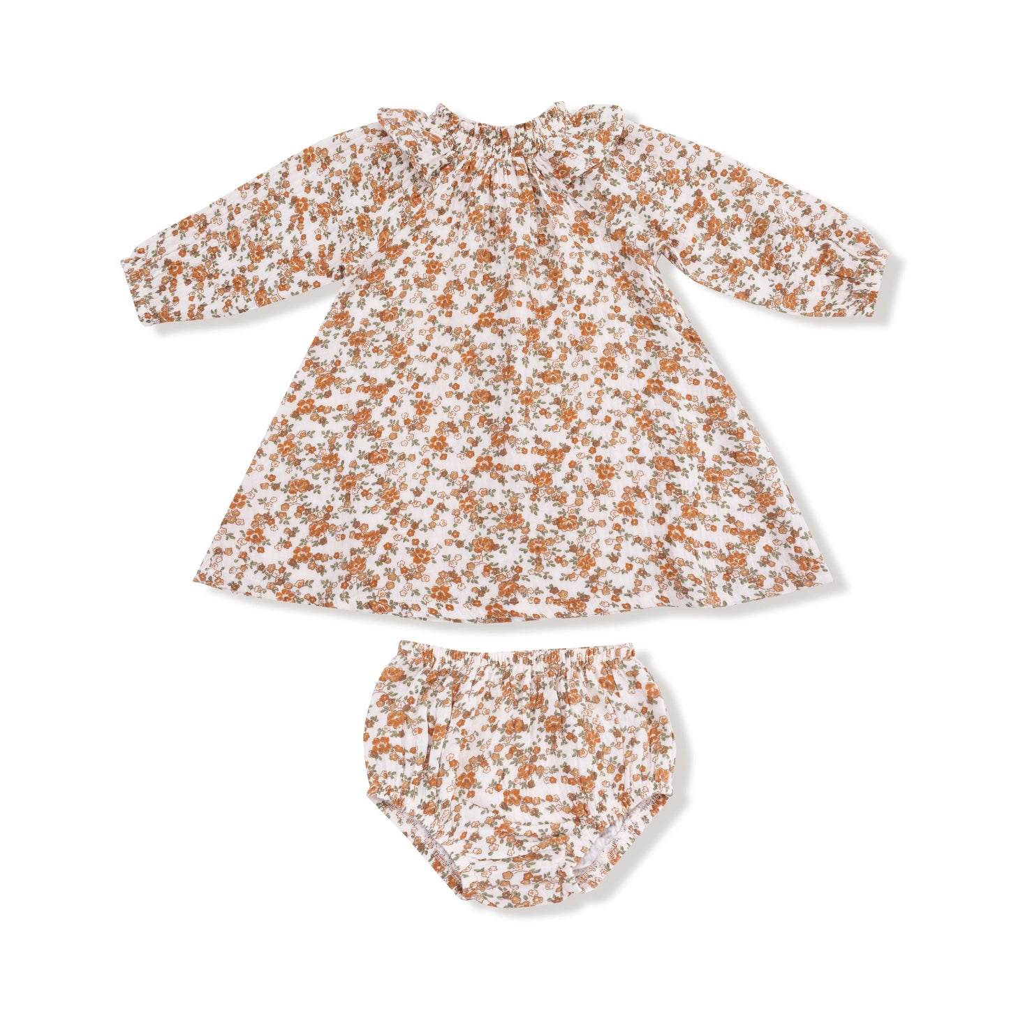Ruffle Smocked Neck Dress | Prairie Calico