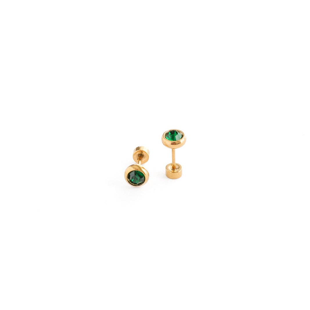 Emerald Stud Earrings