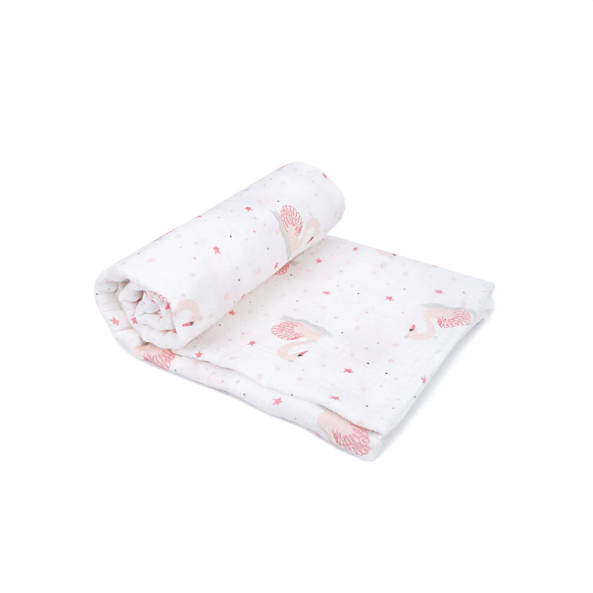 'French Swan' Blanket & Rattle Gift Set