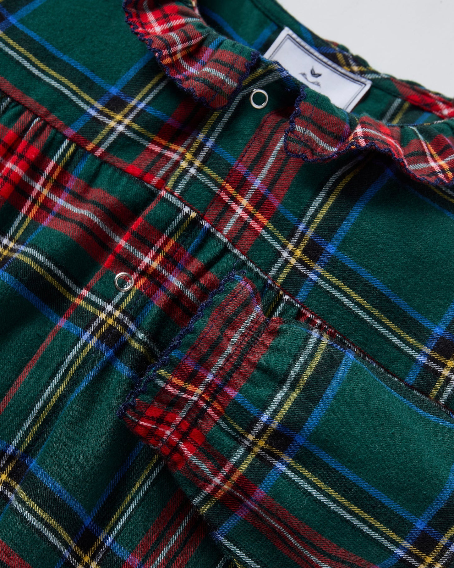 Brushed Twill Madeline Romper | Kensington Tartan