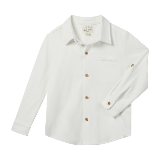 Me & Henry Columbia White Shirt