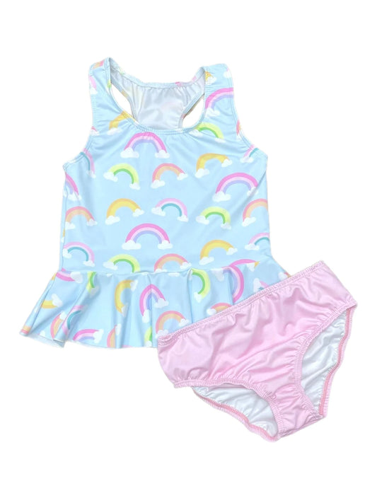 Collette Peplum Swim | Blue Rainbow