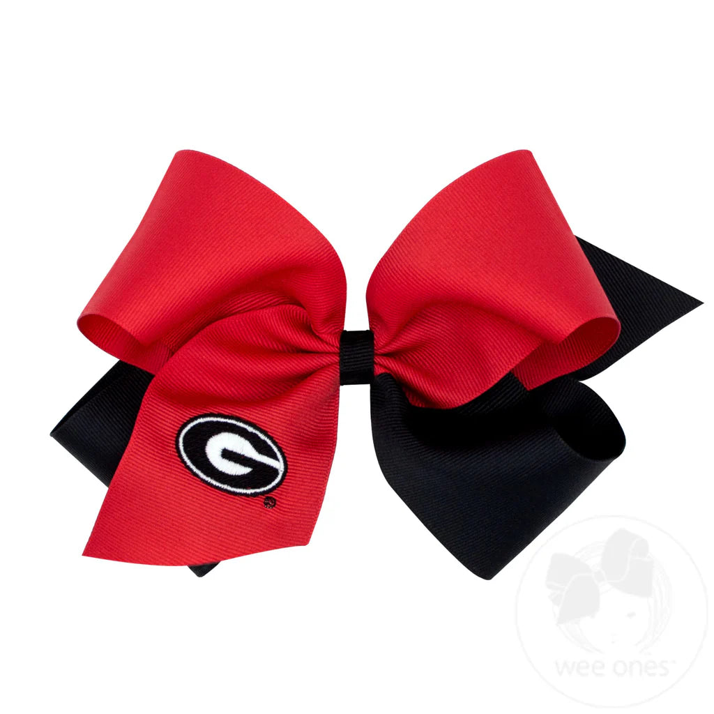 King Two-Tone Grosgrain Hair Bow | Georgia