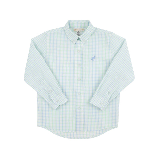 Dean's List Shirt | Sea Island Seafoam and Beale Street Blue Windowpane