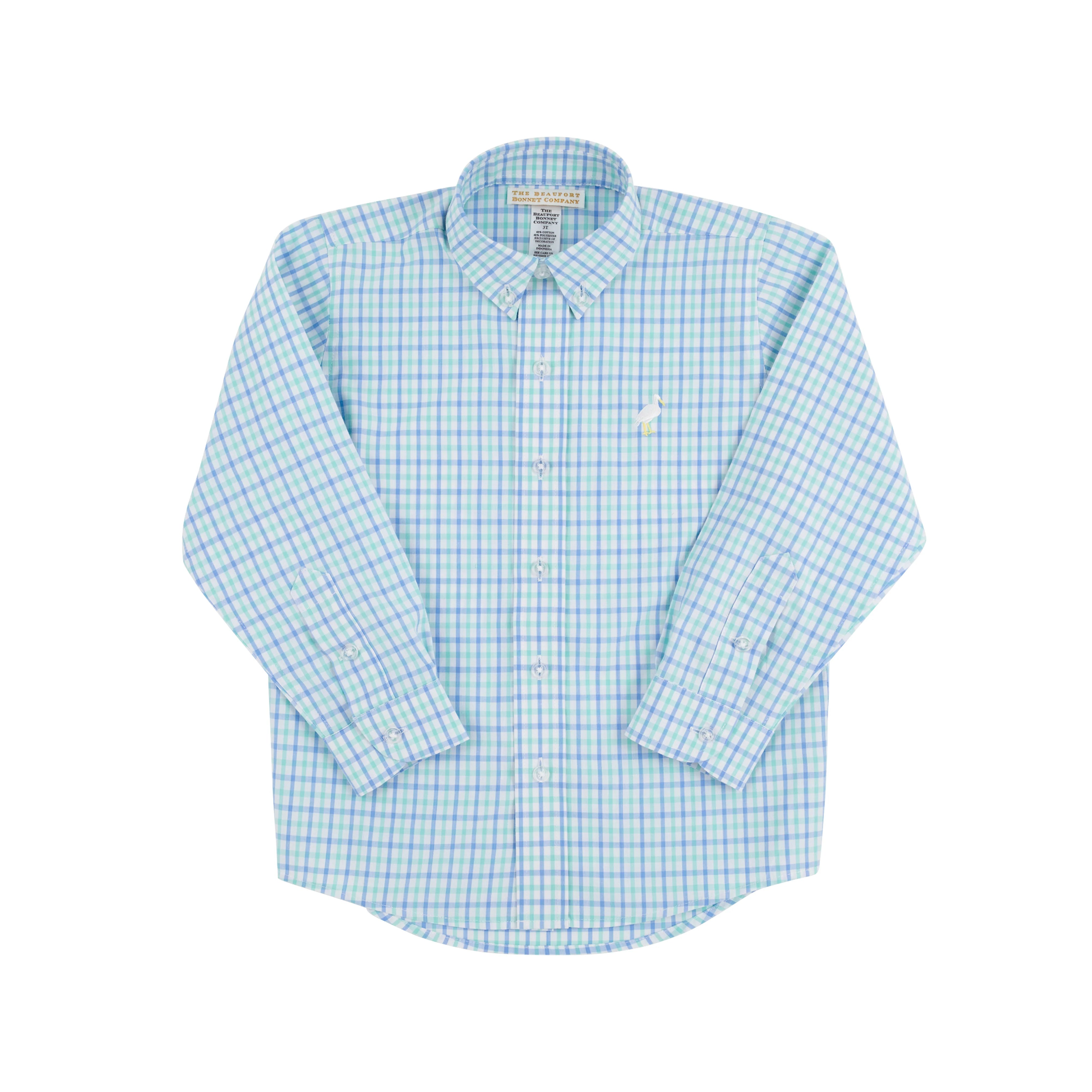 Dean's List Dress Shirt, Barrington Blue Check main image 0