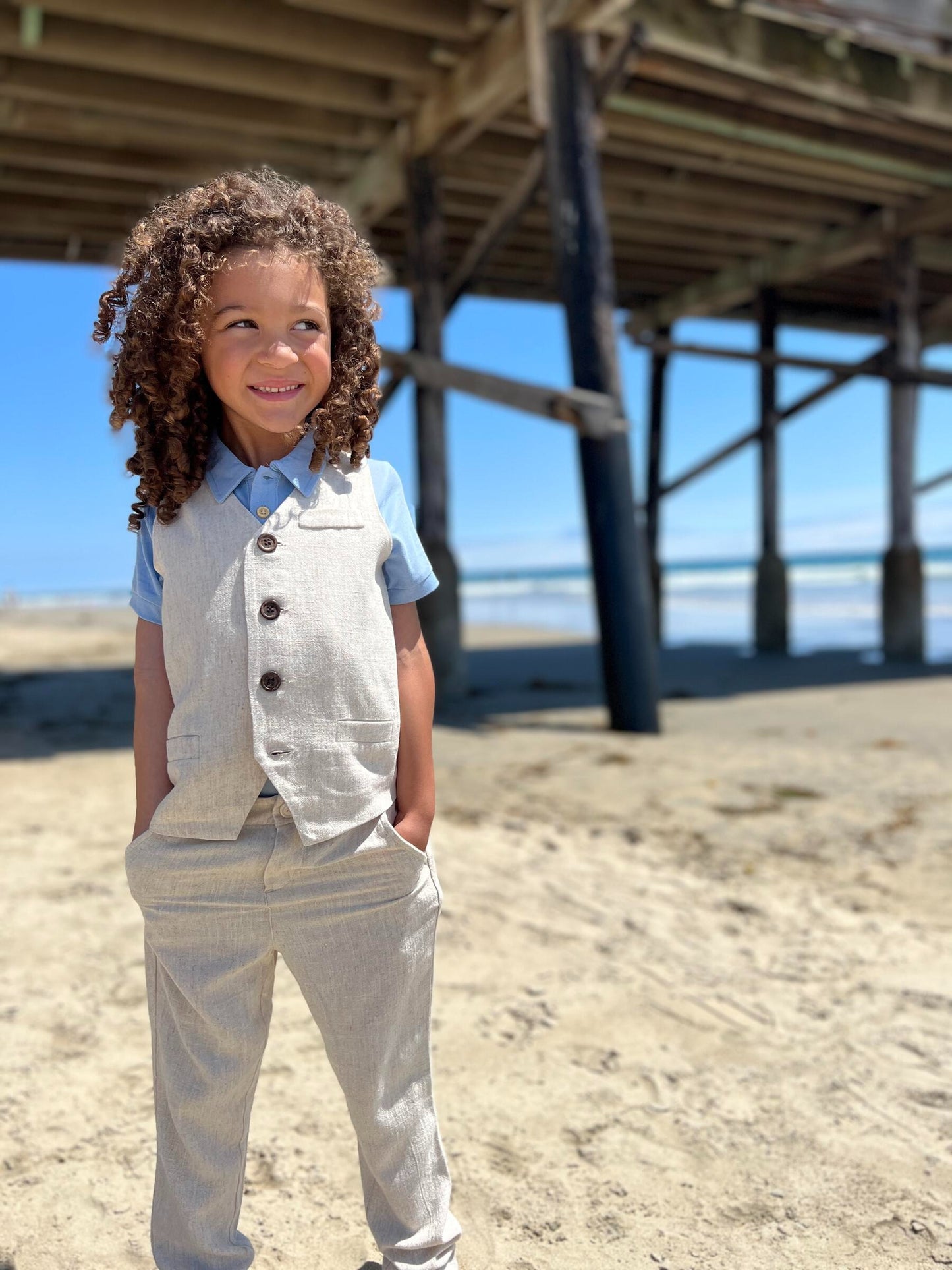 Charles Cream Woven Pant