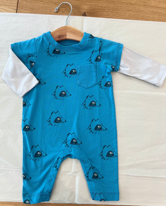 Layered Long Sleeve Baby Romper | Tanuki