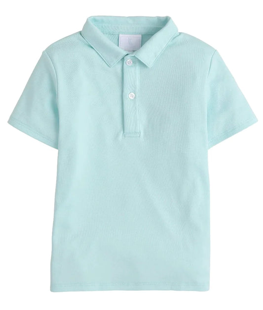 Short Sleeve Polo | Aqua