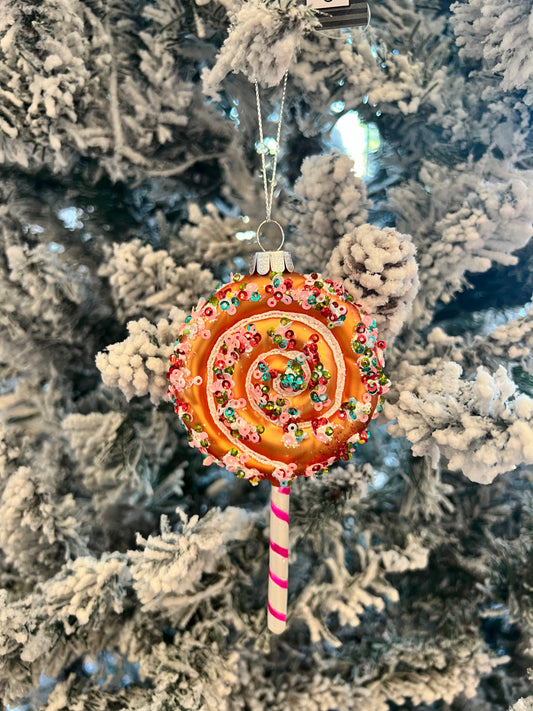 Glitter Lollipop Ornament