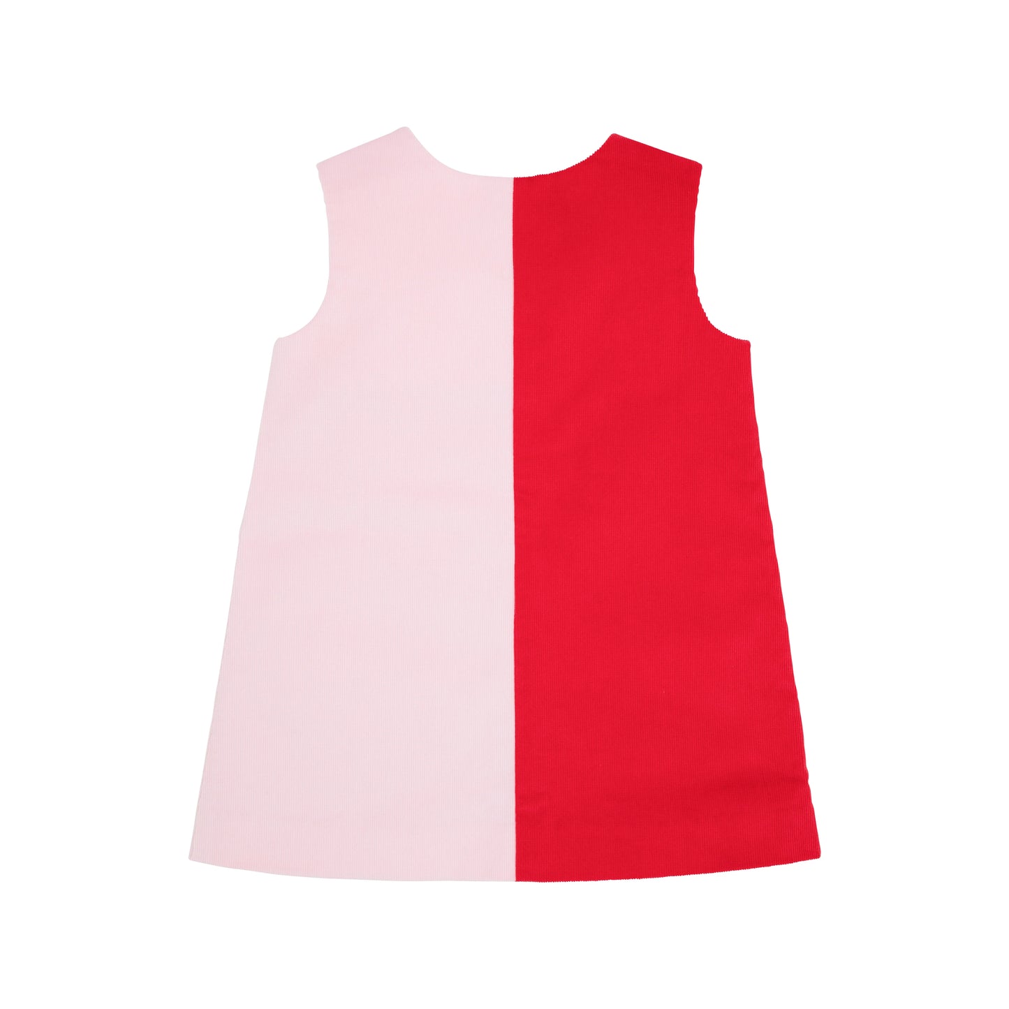 Katie Anne Colorblock Jumper (Corduroy) | Richmond Red & Palm Beach Pink