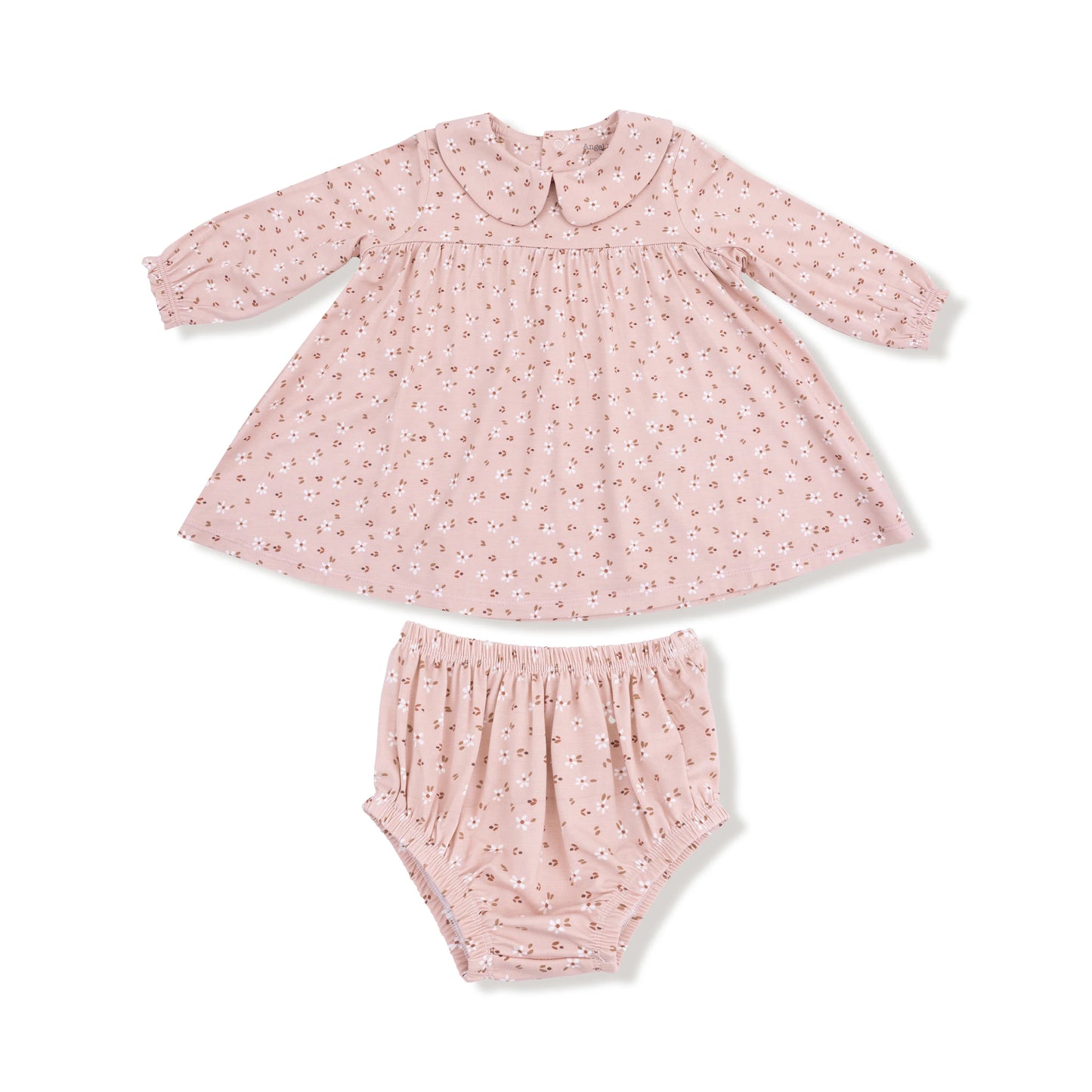Long Sleeve Peter Pan Dress | Carrie Floral Pink