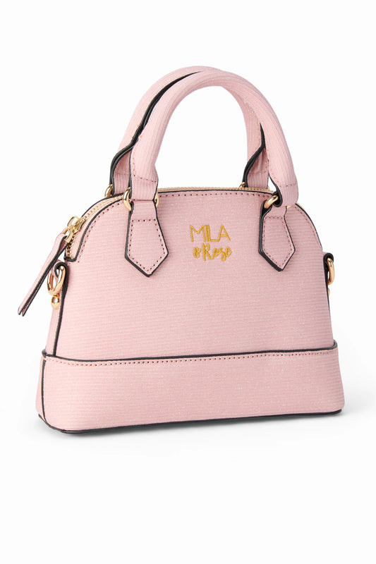 Girl's Crossbody Purse | Light Pink Shimmer