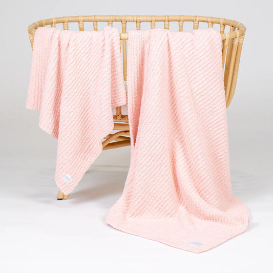 Chenille Blanket | Blush Pink