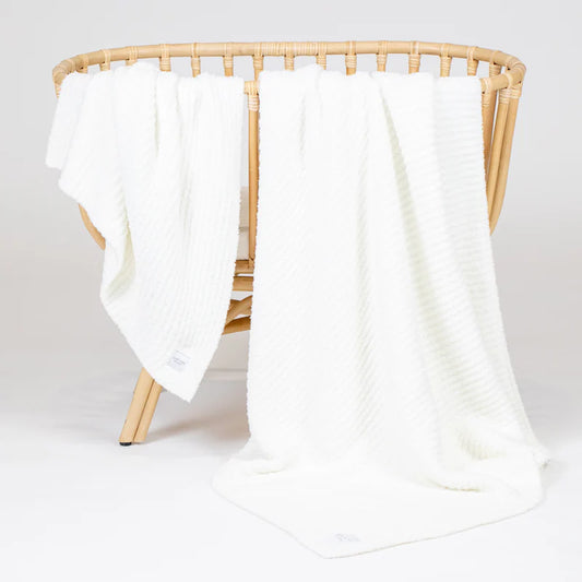 Chenille Blanket Large (45x45) | White